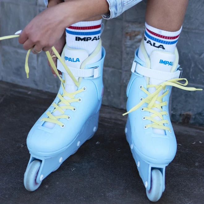 Impala Lightspeed Inline Skate - Sky Blue & Yellow 12 Impala Lightspeed Inline Skate - Sky Blue & Yellow - Image 10