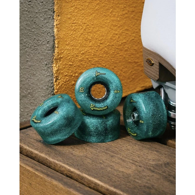 Luminous Light Up Wheels - Jade Glitter 4 Luminous Light Up Wheels - Jade Glitter - Image 2