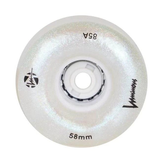 Luminous Light Up Wheels - White Pearl - 58mm 5 Luminous Light Up Wheels - White Pearl - 58mm - Image 3