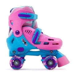 SFR Hurricane III Adjustable Skates Pink / Blue -Pulley Discount Store sfr sfr hurricane iii adjustable skates pink blue 1